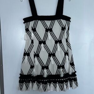 Alexis Black and White Geometric Dress size S